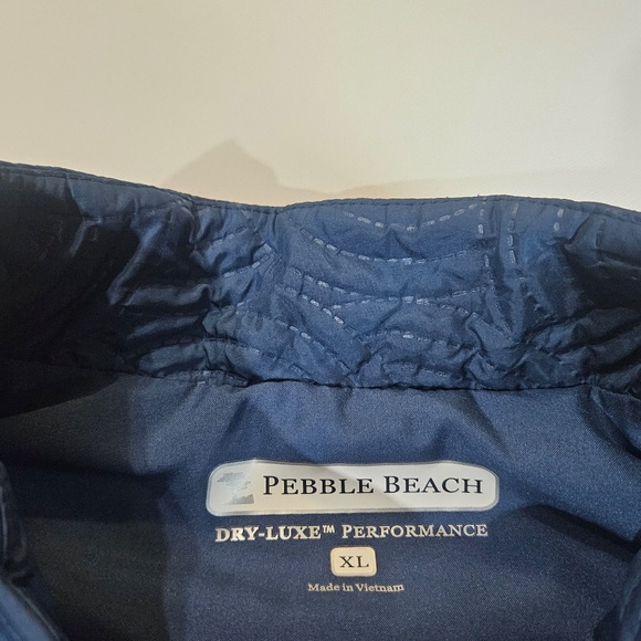 Pebble Beach Vest Womens XL Blue Dry-Luxe Performance Quilted Full Zip Golf - Picture 5 of 6